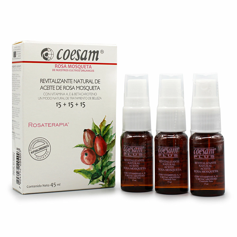 Rosehip oil 3-bottle set (3-month supply)