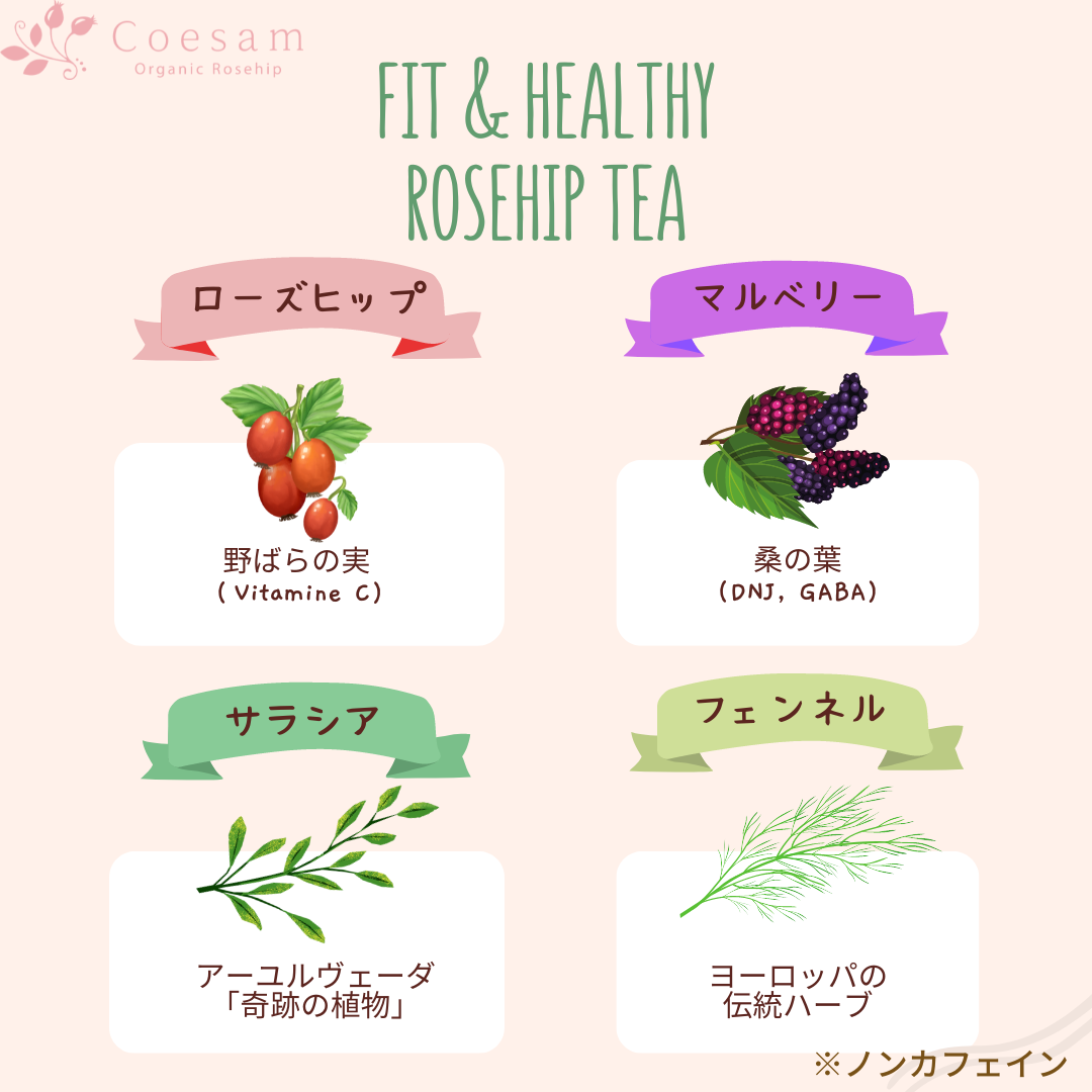 ローズヒップ, デカフェ